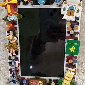 Passport Themed Picture Frame..NWOT